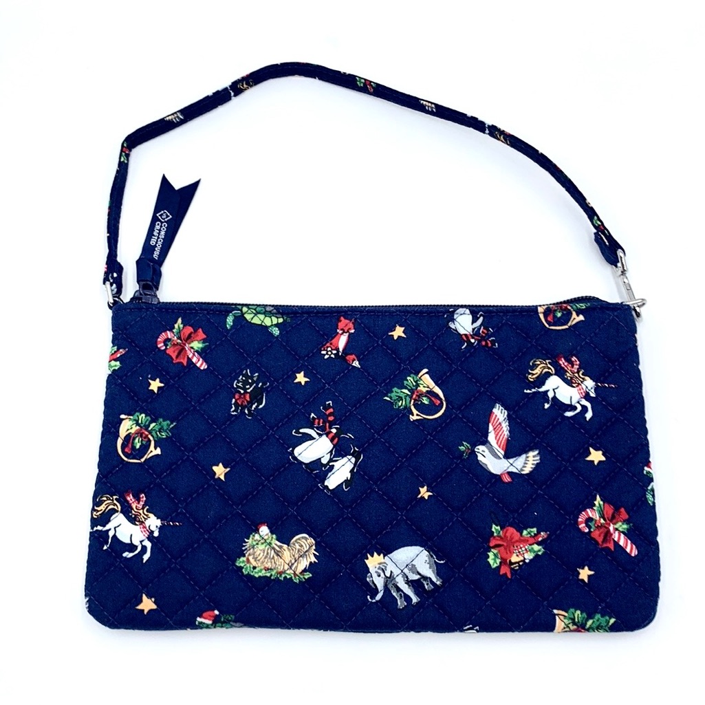 Vera Bradley Rfid Convertible Wristlet In Snow Globe Motifs